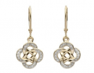 14K Celtic Diamond Earrings