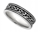 Silver Celtic Ring Set