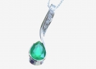 Diamond Emerald Pendant
