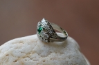 Diamond and Emerade Ring