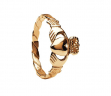 Claddagh Twist Shank Ring-white gold
