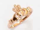 Rose Gold Claddagh Ring Small