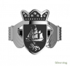 Ladies Claddagh Coat of Arms Ring