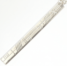 Ogham Pendant-Long,Flat shaped with round edge wire