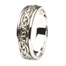 14k White Celtic Ring