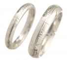 Silver Ogham Court Ring